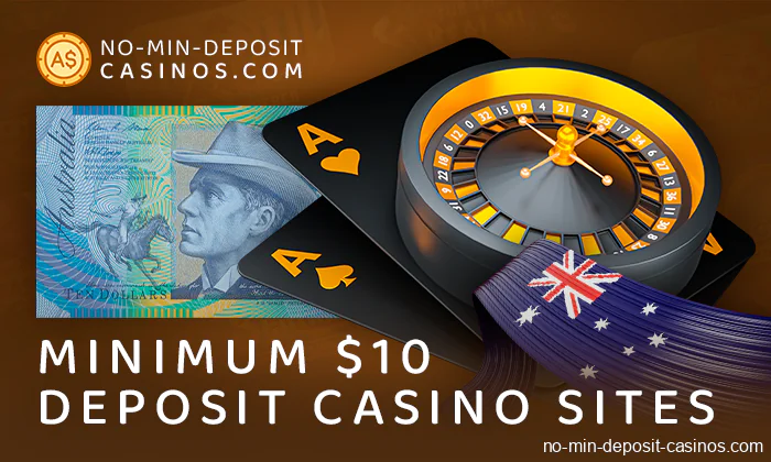 Online casinos with A$10 minimum deposit for Australian players