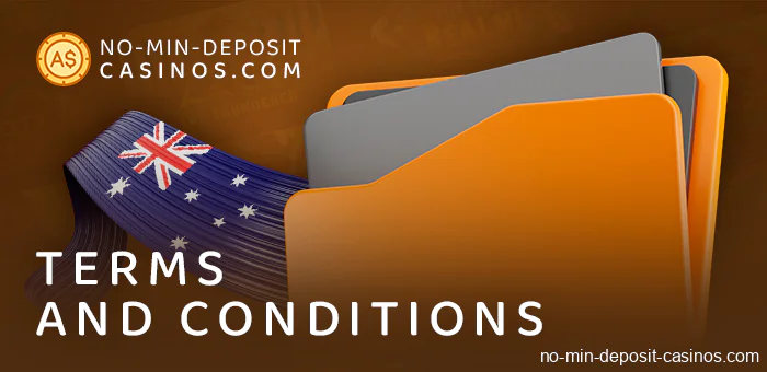 Terms and conditions of the No Min Deposit Casinos company