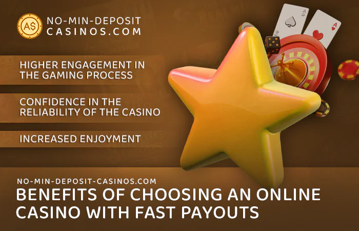 Benefits of online casinos with fast payouts - list